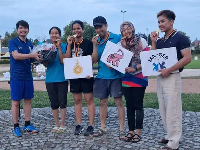กิจกรรมแข่งกีฬาจัดโดยสมาคมบริจาค โดย Ma-Ger Education เป็นผู้สนับสนุน