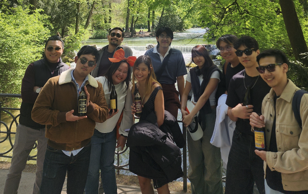 วันฤดูใบไม้ผลิที่สวน Englischer Garten